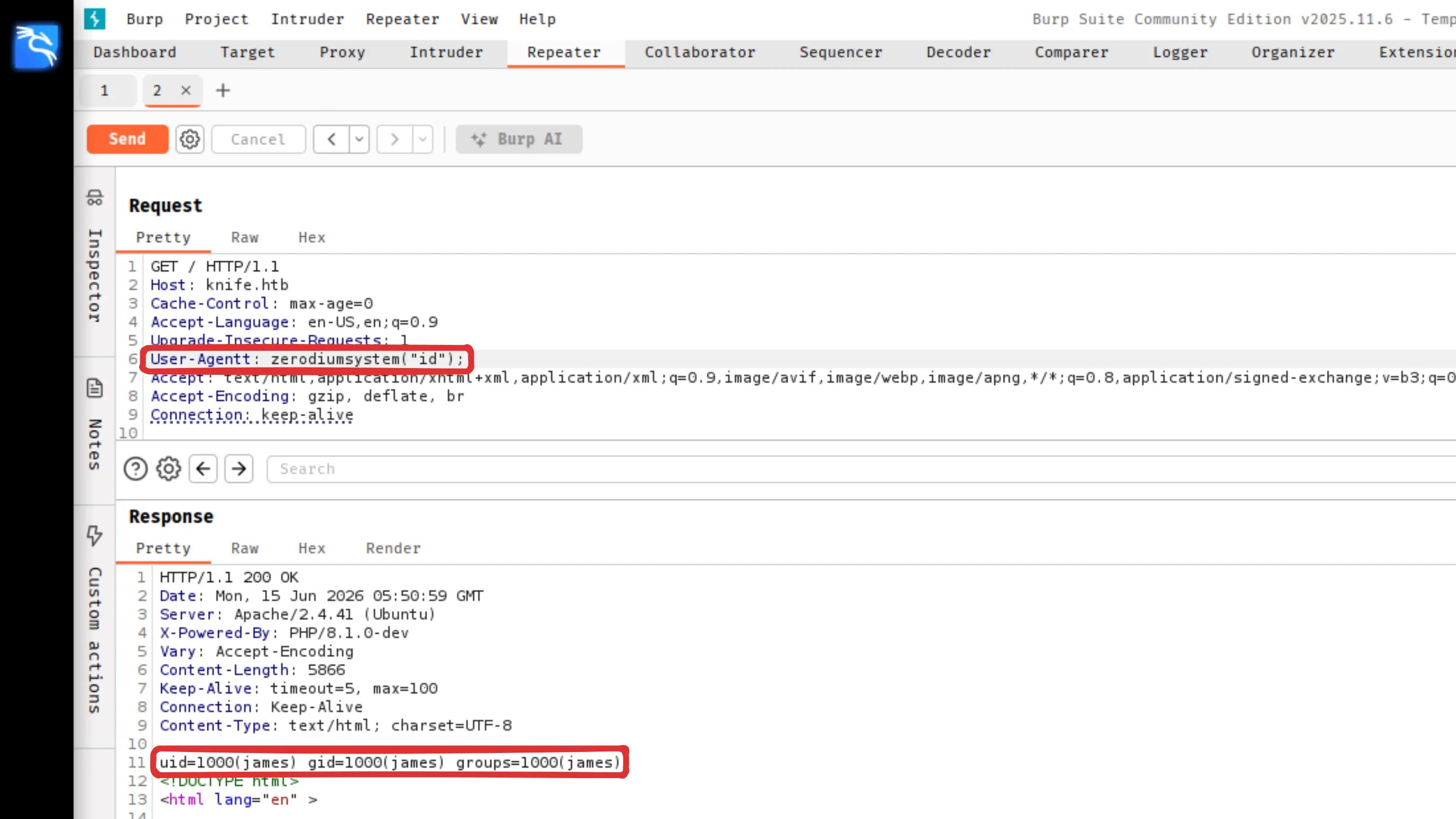 Modified User-Agent